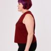 POUND Muscle Tank - Maroon - Image 4