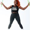 Rockout Workout Black Crop Tank - Image 2